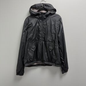 Ladies Under Armour Storm Black Wind Breaker Rain Jacket Pull Over Size Large